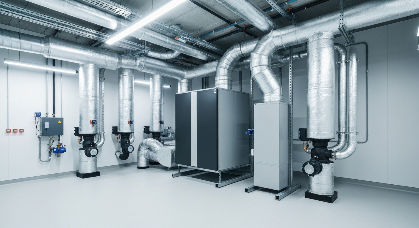 Nowoczesny system rekuperacji 2026 w profesjonalnej instalacji AVM24 pod Warszawą.