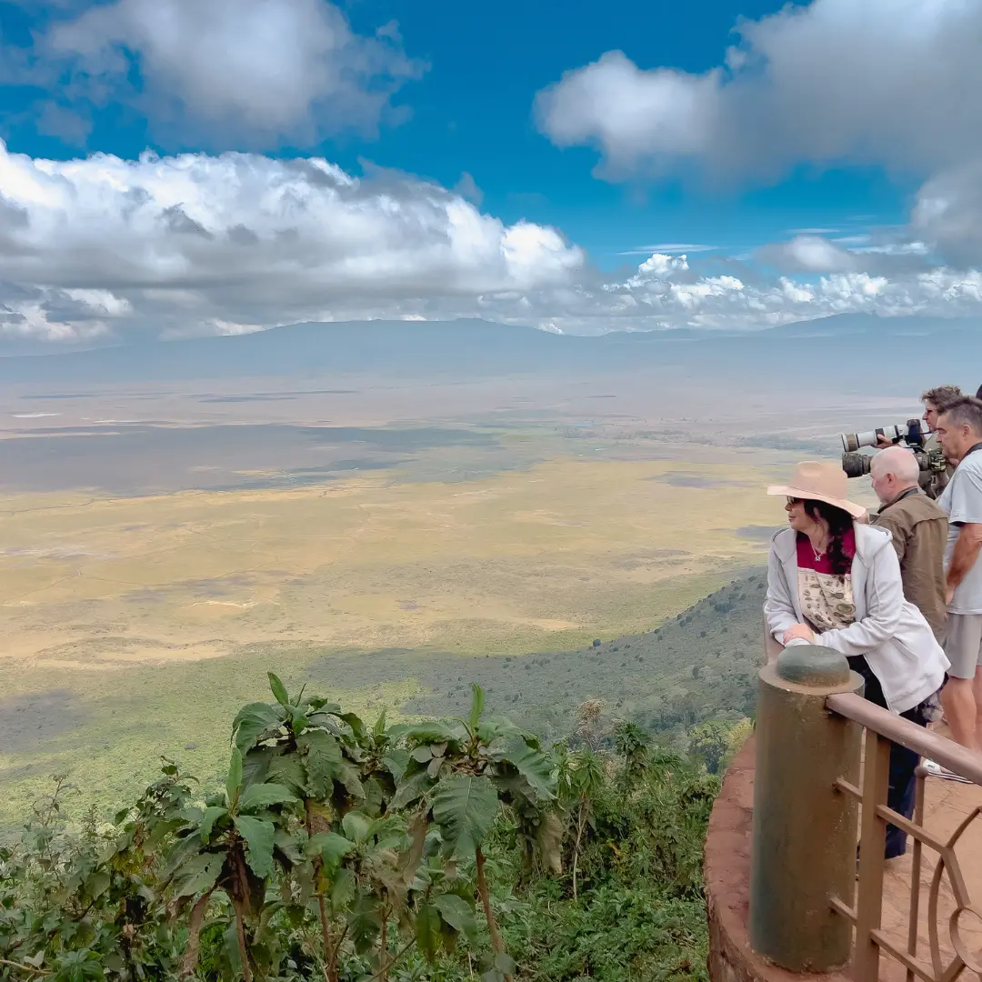 Ngorongoro - widok z tarasu widokowego