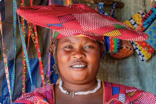Kobieta z plemienia Herero w Namibii