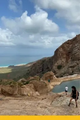 Infinite Pool - "bezkresny basen" na Sokotrze i uczestnicy wyprawy outventure.life