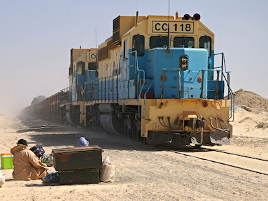 Pociąg z rudą żelaza, Mauretania