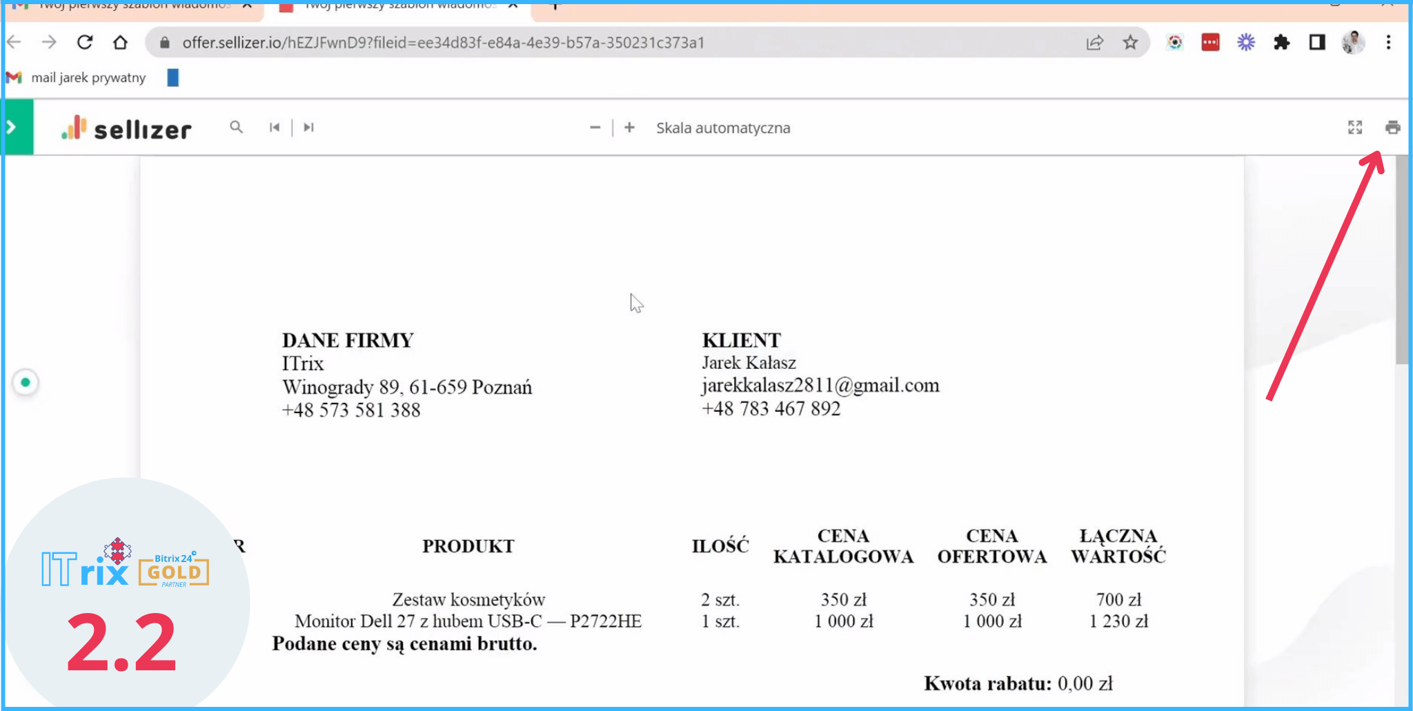 oferta-wysłana-przez-sellizer