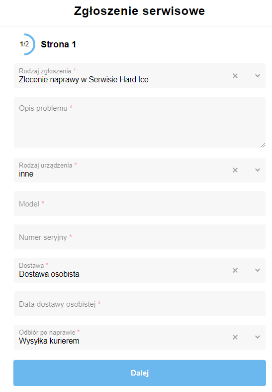 zgłoszenie serwisowe franczyza Bitrix24