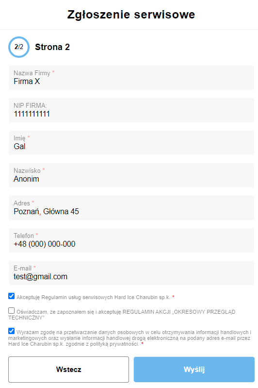 zgłoszenie serwisowe franczyza Bitrix24