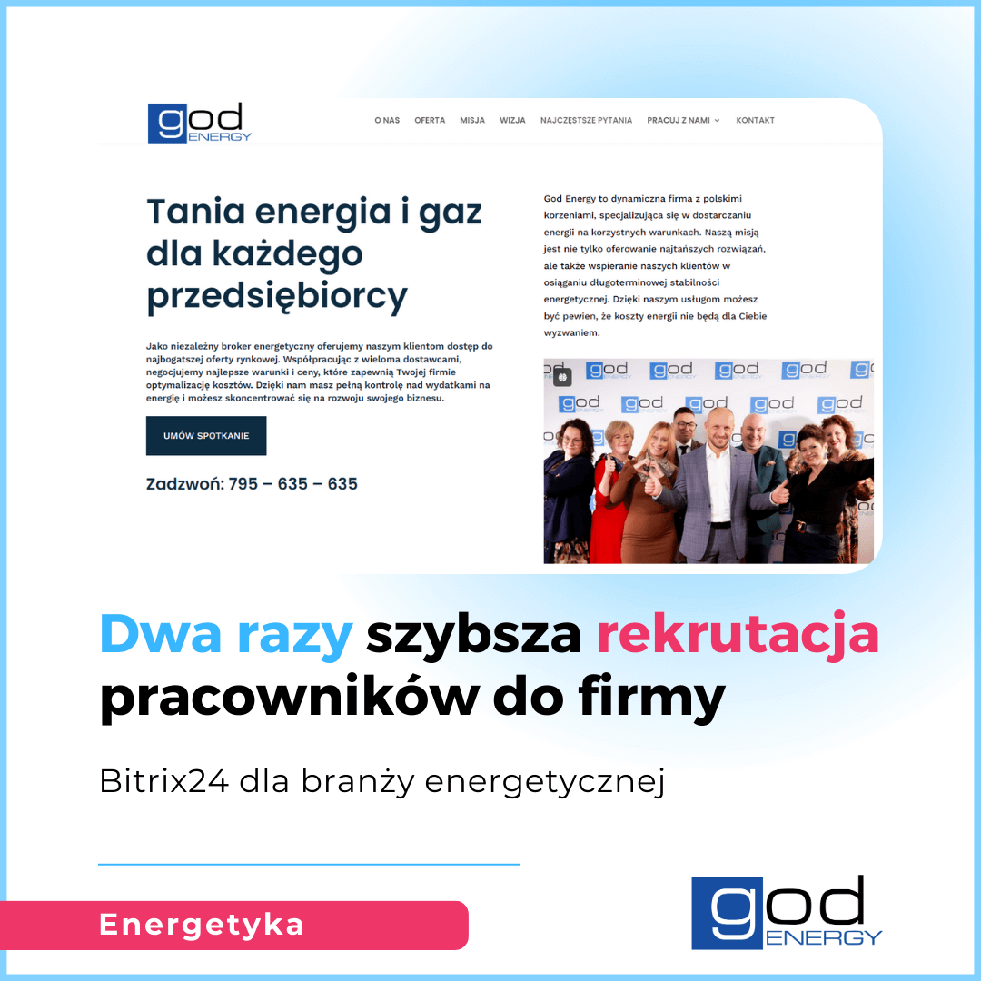 ITrix Case Study - branża energetyczna God Energy