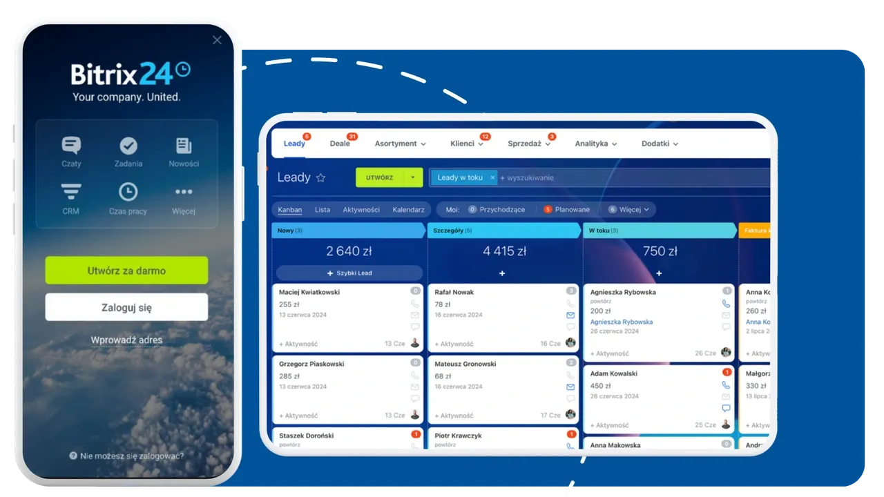CRM Bitrix24 Dashboard