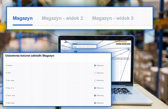 StockWave - zakładki widoków